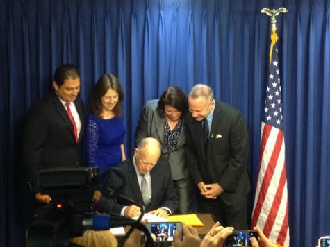 Jerry Brown Signs California State Budget in San Diego