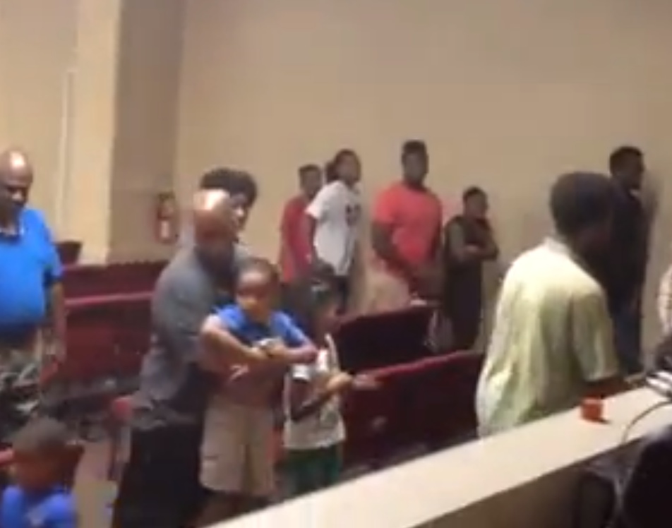 Black Church in Stockton Stages Mock Air Raid Drill in Solidarity with Israel