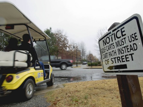 Parolee Allegedly High On Meth Uses Stolen Golf Cart as Get-Away Car