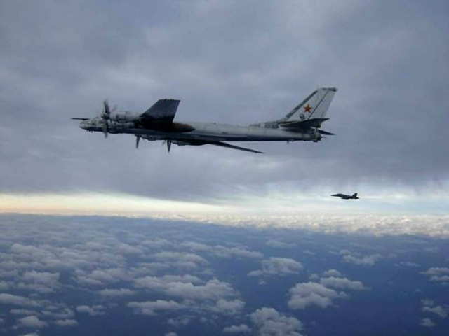 Russian Strategic Bombers Flying Along California Coast