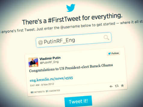 Putin's First Tweet Congratulated Obama on Election