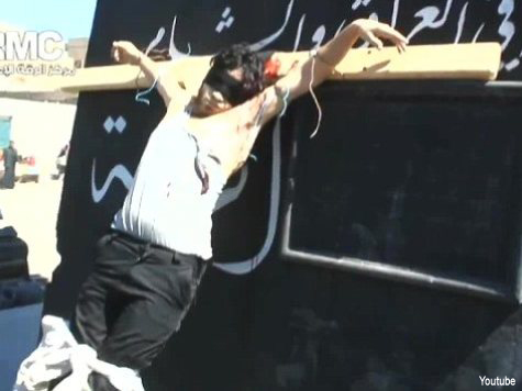 Syrian Terrorist Group Blindfold and Crucify Thief