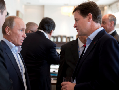 Clegg's Ex-Lobbyist Links to Putin 'a Matter of Public Record' says Lib Dem Spokesman