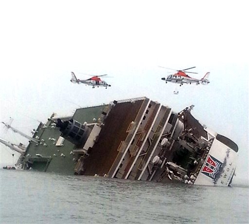 South Korea says 293 missing in ferry disaster