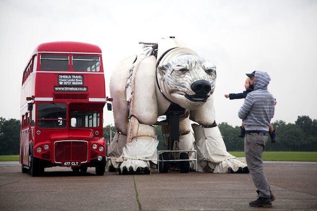 Despite Financial Woes, Greenpeace Takes 'F*cking Cool' Giant Polar Bear to Glastonbury
