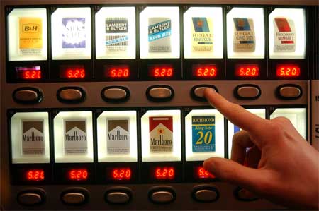 'Tobacco-free Ireland by 2015' to ban cigarette vending machines