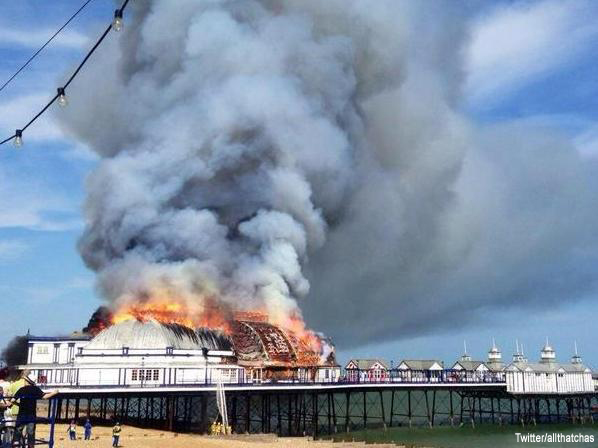 Eastbourne Pier Destroyed by Blaze