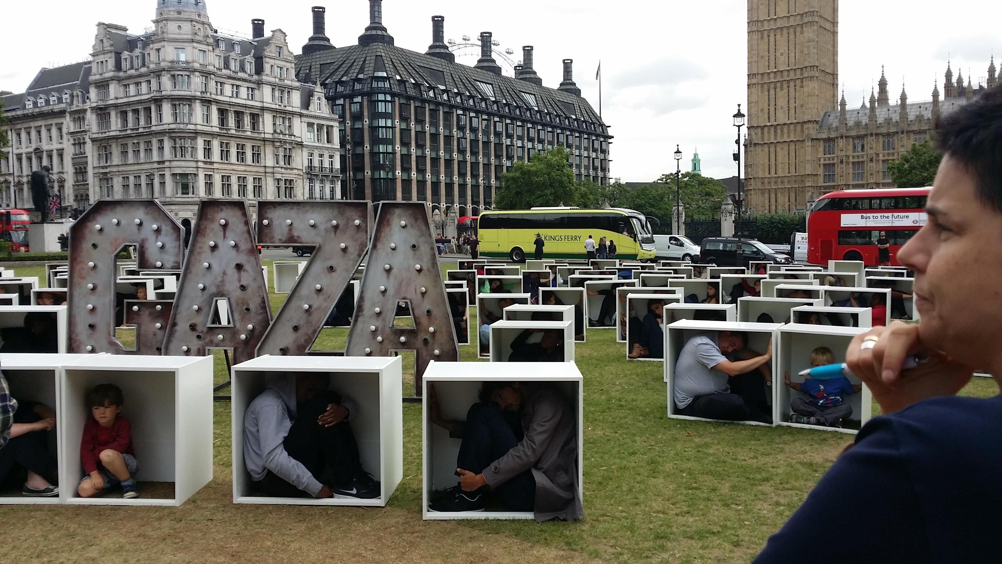 PICTURES: Parliament Square Occupied by Gaza protest