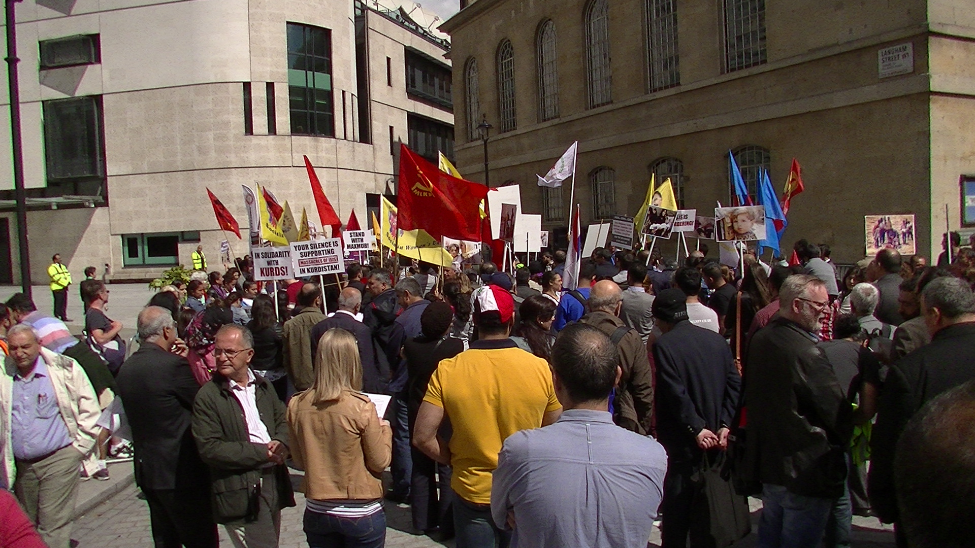 WATCH: Anti-ISIS Protests in London Populated by Kurds, Communists, and PKK Supporters