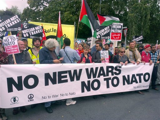 Hundreds Protest in Wales Before NATO Summit