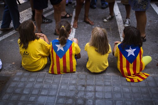 Spain's Catalans Protest to Demand Secession Vote
