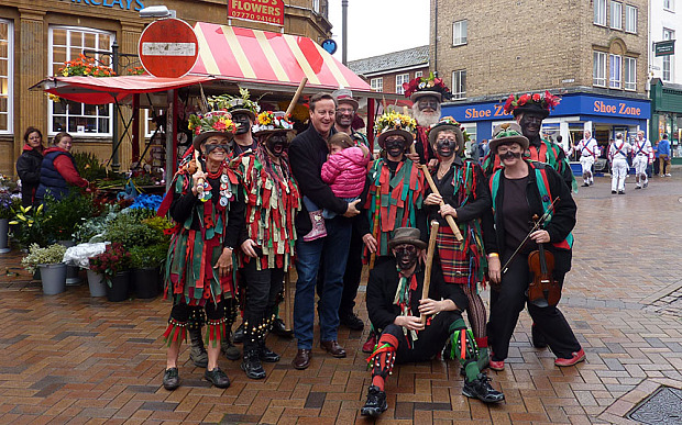 Prime Minister Poses With 'Blacked Up' Morris Dancers