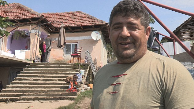 Gypsy Thanks Taxpayer For Free Money Paying For His Romanian Home
