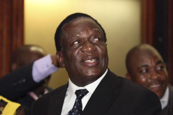 Zimbabwe’s Mnangagwa Sworn into Office, Leads Race to Succeed Mugabe