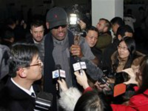 Ex-NBA Champ Arrives in North Korea after Ex-NFL Champ Warns about Missile Defense