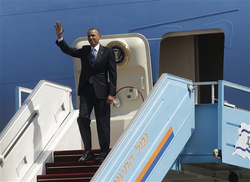 'It's Good to Get Away from Congress': Obama Kicks Off Israel Trip