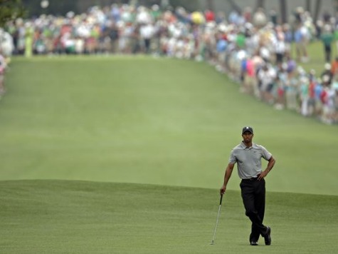 Tiger Four Back After Struggling with Irons, Green Speeds
