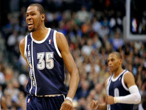 Best in the West: Durant Puts OKC in 1st with 'Throat-Slash'