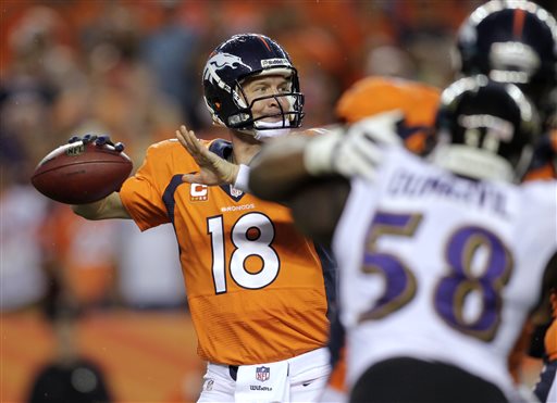 Peyton Manning Ties NFL Record with 7 TDs in Broncos Rout