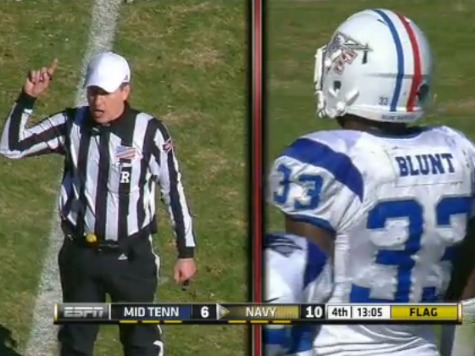 Blunt-Force Trauma: MTSU Player Ejected for Multiple Cheap Shots Against Navy