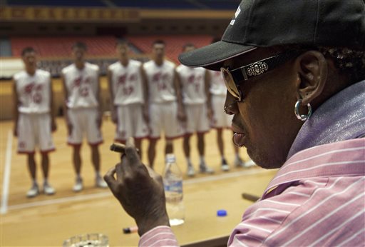 Rodman Names Team for Exhibition