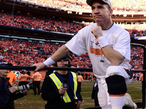 Peyton Manning Celebrates AFC Title by 'Tebowing'?