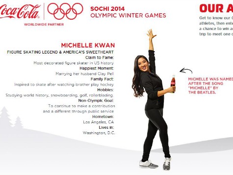 Group Blasts Michelle Kwan for Endorsing Non-Diet Coke While on FLOTUS Fitness Council