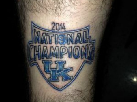 March Madness: Kentucky Fan Predicts National Championship in Tattoo