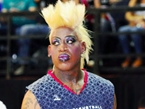 Dennis in Drag: Rodman Plays Basketball Game Made Up as a Woman