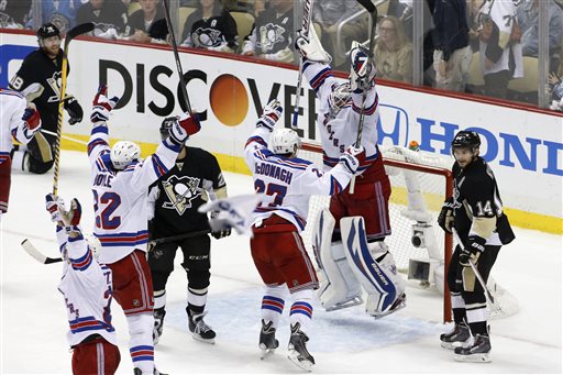 Rangers Cap Comeback, Top Penguins 2-1 in Game 7
