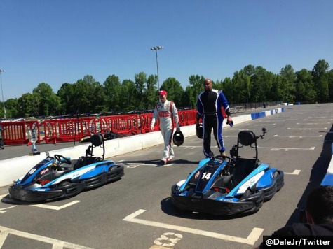 Charles Barkley, Dale Earnhardt Jr. Race Go-Karts