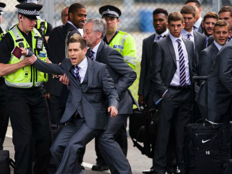 Comedian Tries to Sneak onto Flight with England's World Cup Team