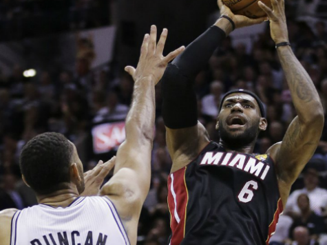 LeBron James Powers Heat Past Spurs to Tie NBA Finals