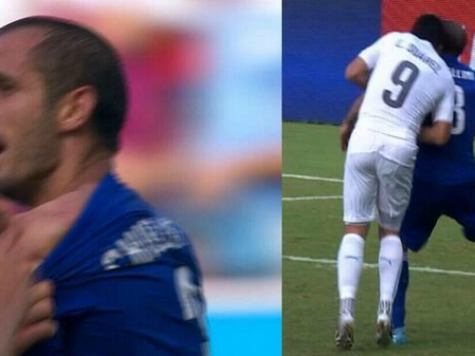 Uruguay's Luis Suarez Bites Italian Opponent During Game