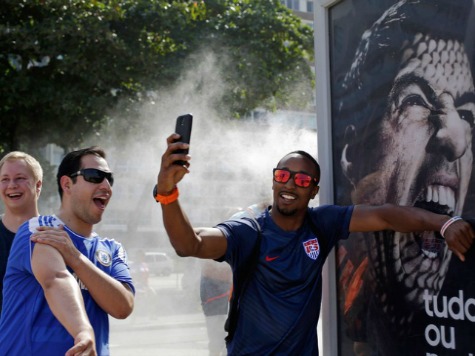 World Cup Tourists Take Photos of Luis Suarez 'Biting' Them