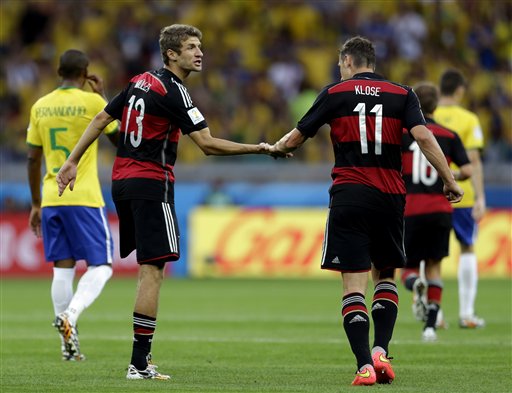 Miroslav Klose Sets World Cup Scoring Record in Blowout of Brazil