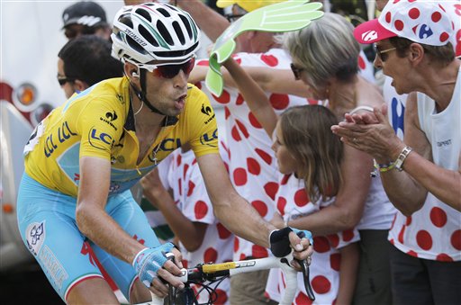 Tour Leader Nibali Dominates Stage 13 in Alps