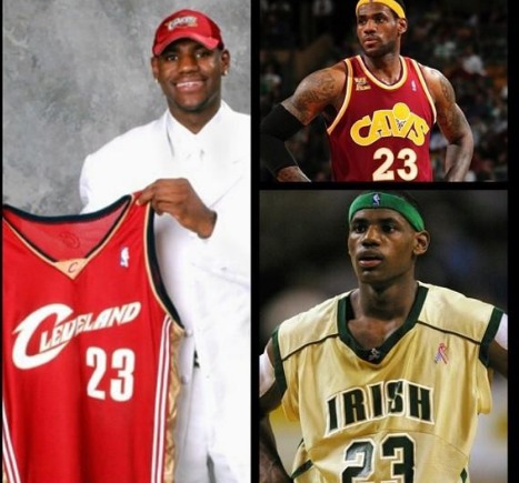 LeBron James Chooses to Wear #23