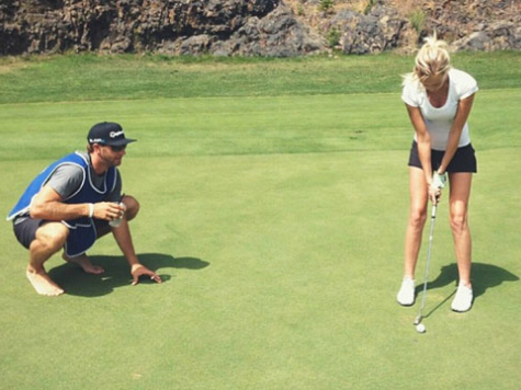 Dustin Johnson Spends Time Away from Golf Golfing