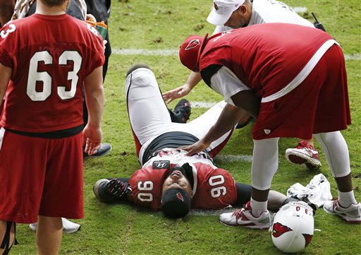 Cardinals DT Dockett Tears ACL, Out for Season