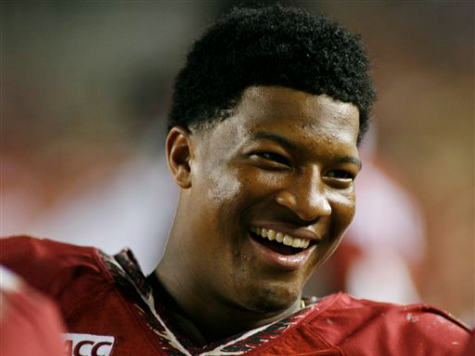 Suspended FSU QB Jameis Winston Strangely Shows Up in Full Pads