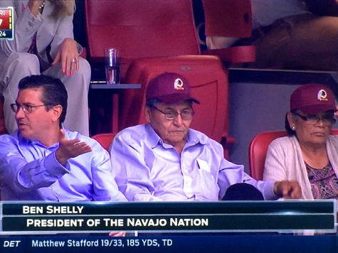 Navajo Nation President Watches Redskins Game with Dan Snyder