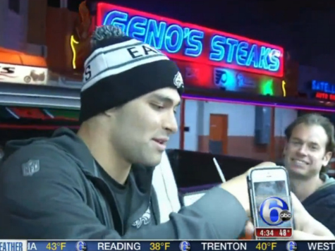 As Promised, Mark Sanchez Devours Philly Cheesesteaks after Devouring Panthers