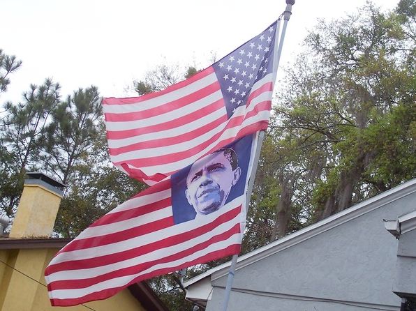 American Flag With Obama's Face Enrages Veterans