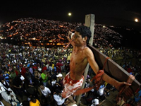 Crucifixion Reenactment In Venezuela