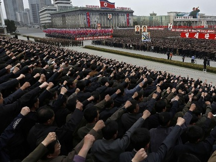 North Korean Holds Mass Rally To Denounce South