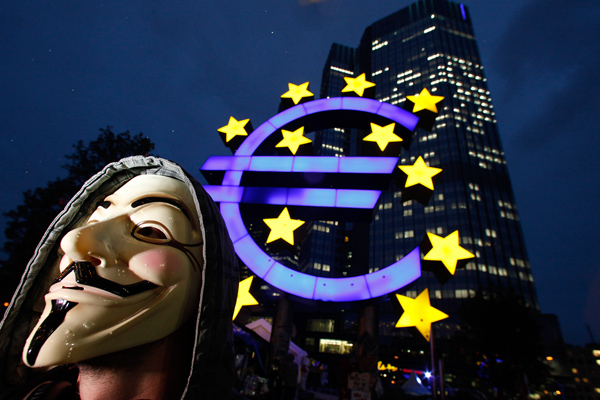 Occupy Protestors Arrested Near European Central Bank