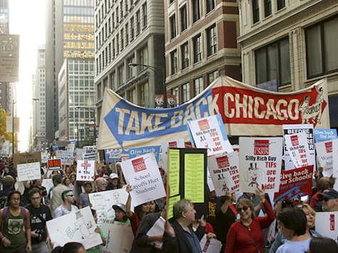 Occupiers Protest Outside Chicago Board Of Trade