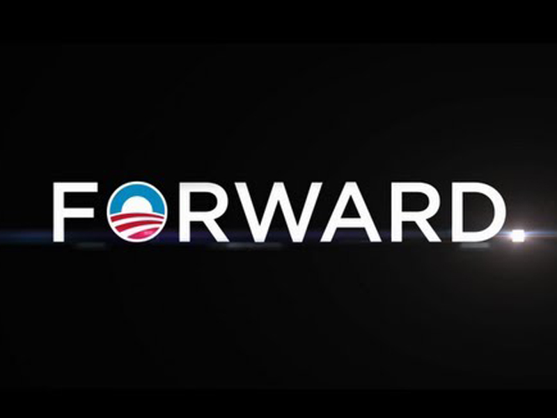 Obama Uses 'Forward' Campaign Slogan 3 Times in 30 seconds At 'Official' Tax-Payer Funded Speech