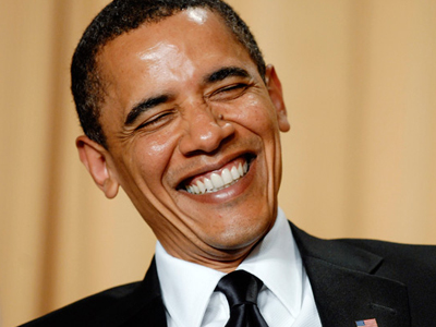 Obama Jokes About 'Doing Fine' Gaffe